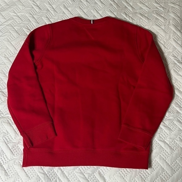 Tommy Hilfiger Classic Red Crewneck Sweatshirt, Youth Boy’s 12/14 Years - Picture 7 of 11